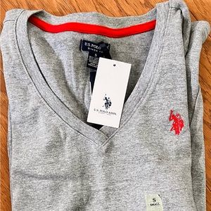 NWT Sz. S Polo Assn LONG SLEEVE V-NECK T-SHIRT 💚